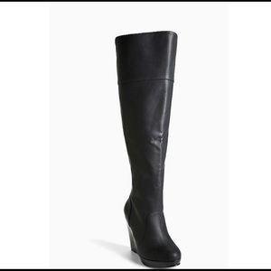 Torrid Over the knee wedge boots